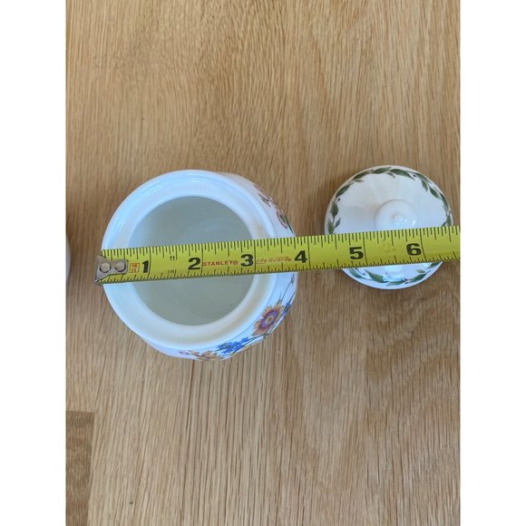 Vintage Noritake Casual Gourmet Garden Sugar + Cream Set w/Lid Floral Botanical - Picture 4 of 9